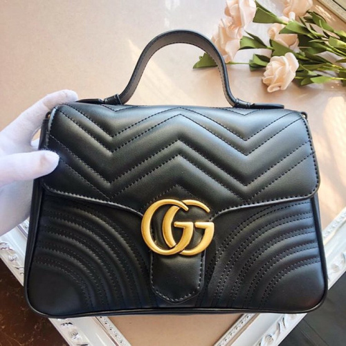 Gucci bag 2019 Early Spring Series GG Marmont series handbag 498110  leather-c4c2830e